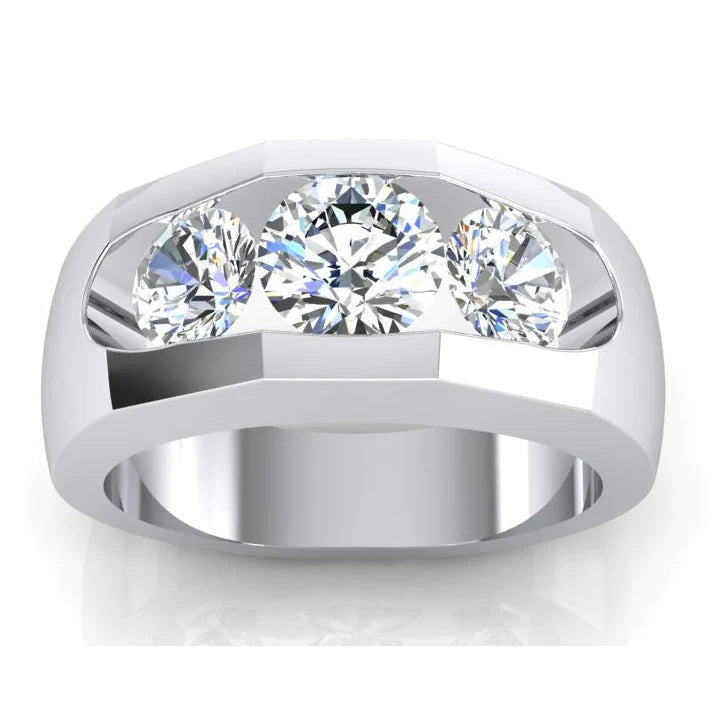 Herren Natürliche Diamant Ring Gold 2 KaraR
