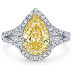 Brillanter Statement-Ring mit VVS Kanariengelber Diamant – 1,25