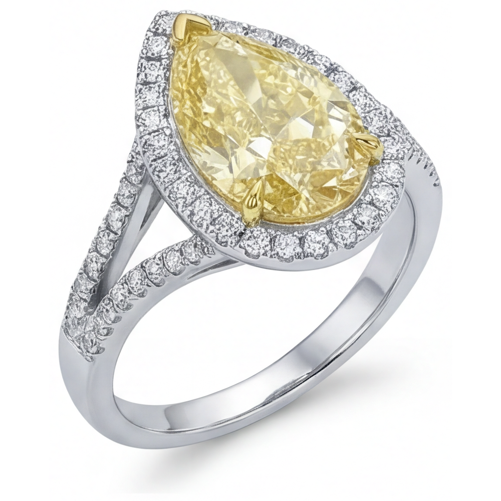 Brillanter Statement-Ring 1,25 Karat – Schrägansicht