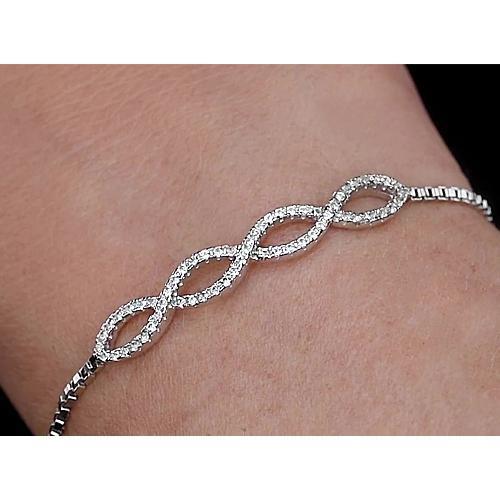 Damen Echt Diamantarmband 4 Karat Schmuck Neu