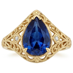 Kornblumenblauer Saphir VVS Reinheit Schmuckstein-Ring 4 Karat