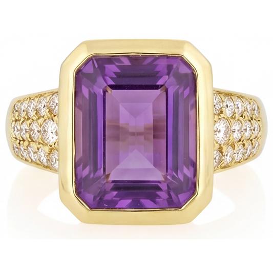 Schimmernder Schmuckstein-Ring 7 Karat – Hauptansicht