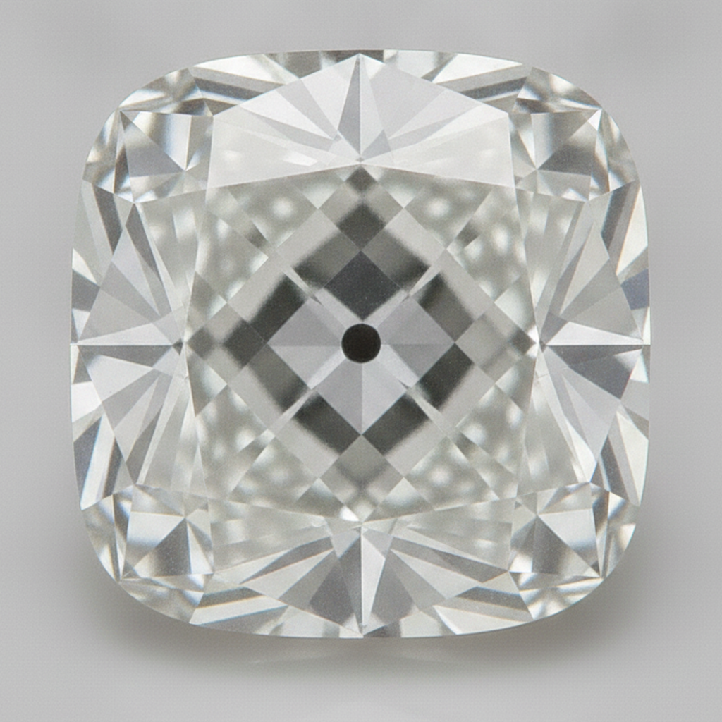 Loser Diamant G VS1 Echter Alter Bergmann Kissenschliff aus der Erde gewonnen 9 Karat