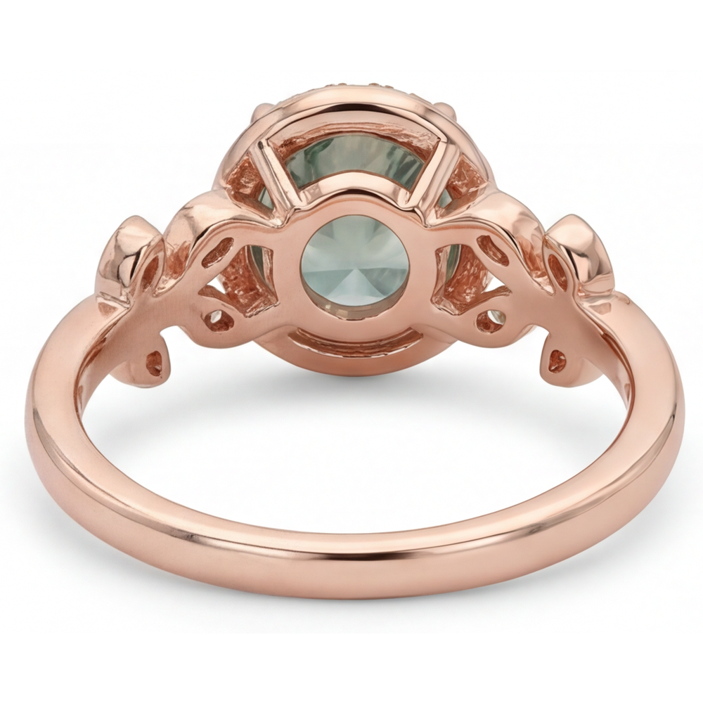 Luxuriöser Moss Agate Farbstein-Ring 2,0 Karat – Draufsicht