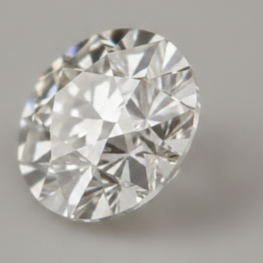 Natürlicher F VS1 1.5 Karat runder, aus der Erde gewonnener loser Diamant, Alteuropäischer Schliff, Natur