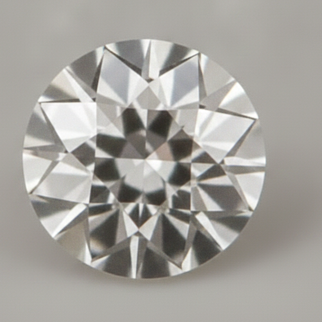Natürlicher F VS1 1.5 Karat runder, aus der Erde gewonnener loser Diamant, Alteuropäischer Schliff, Natur