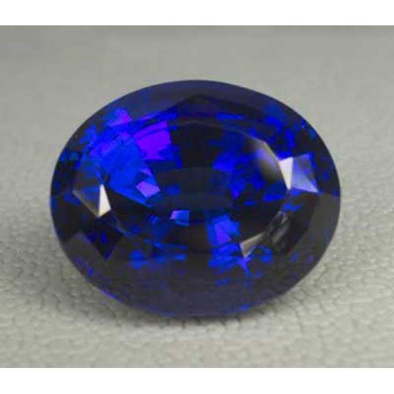 Royalblauer Saphir Oval-Schliff Loose Sapphires Natural in Gold – Hauptansicht