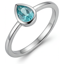 Hochwertiger Neon Paraiba Schmuckstein-Ring 1 Karat – 14K