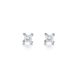 Damen Ohrstecker Ohrstecker Set 2.20 Ct Runde Echt Diamanten Weißgold