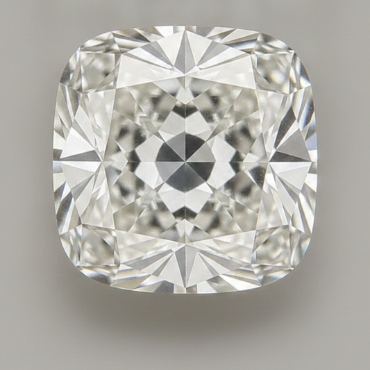 Alter Bergmann Kissenschliff loser Diamant G VS1 7 Karat echt natürlich