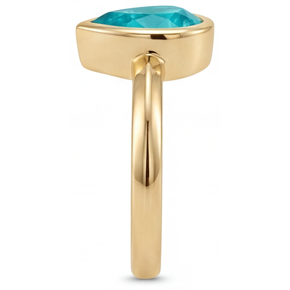 Eleganter Edelstein-Ring 1,25 Karat – Draufsicht