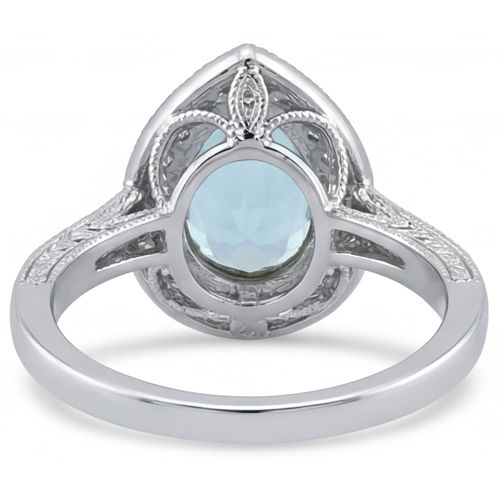 Brillanter Halo-Ring 1,75 Karat – Detailansicht