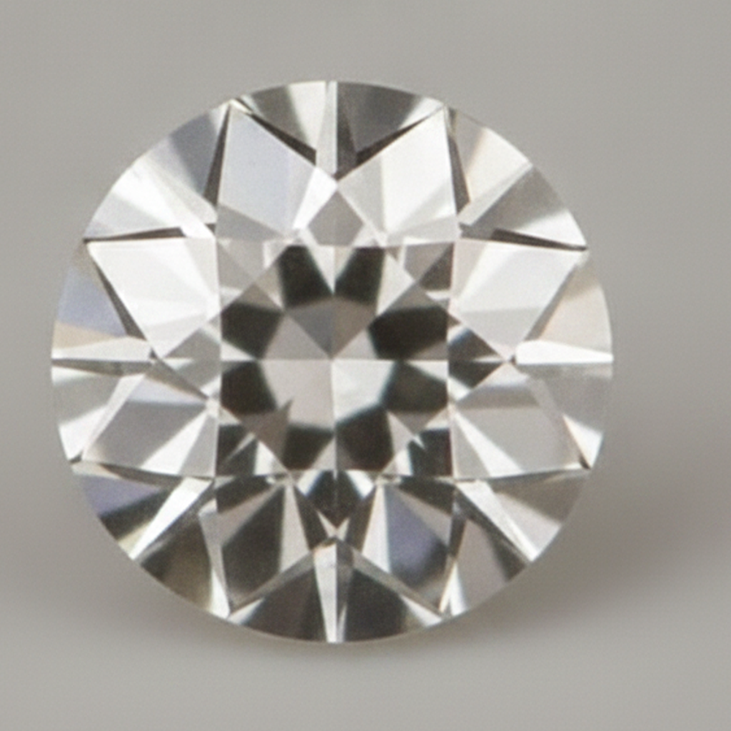 Echter, aus der Erde gewonnener, runder, natürlicher, loser Diamant, G VS1, Alteuropäischer Schliff, 7 Karat