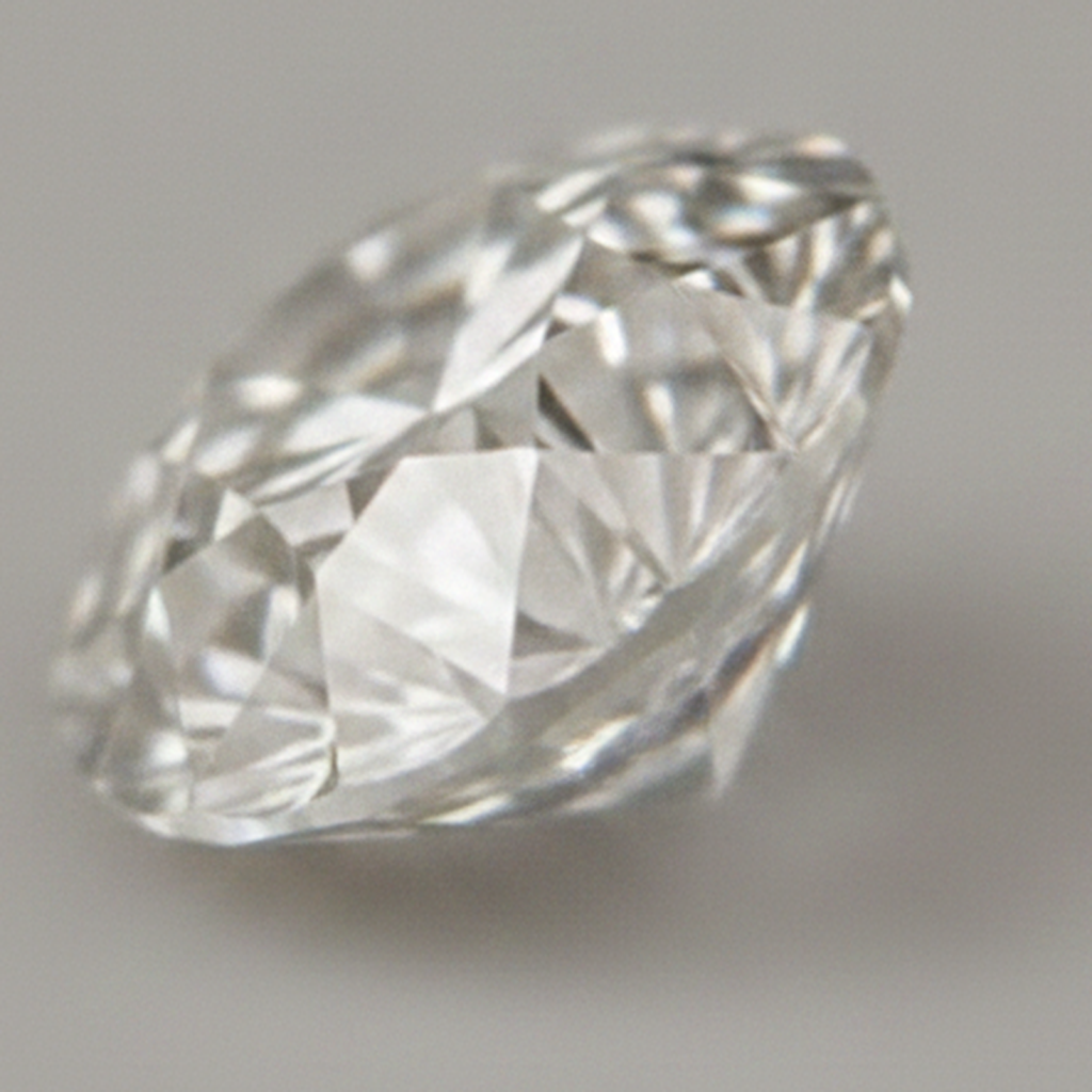 Echter, aus der Erde gewonnener, runder, natürlicher, loser Diamant, G VS1, Alteuropäischer Schliff, 7 Karat