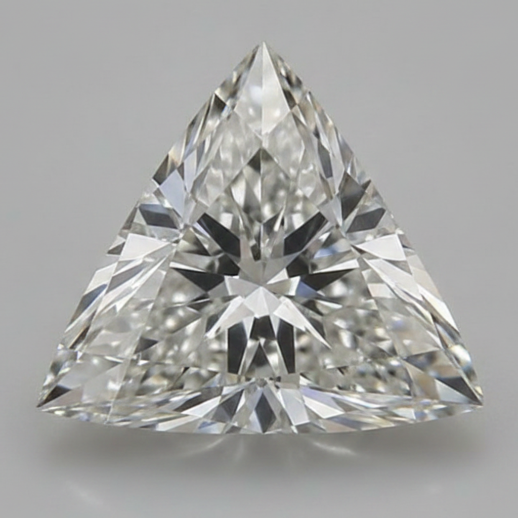 Echter, natürlicher, aus der Erde gewonnener, loser Diamant im Trilliant-Schliff, 6 Karat, F VS1
