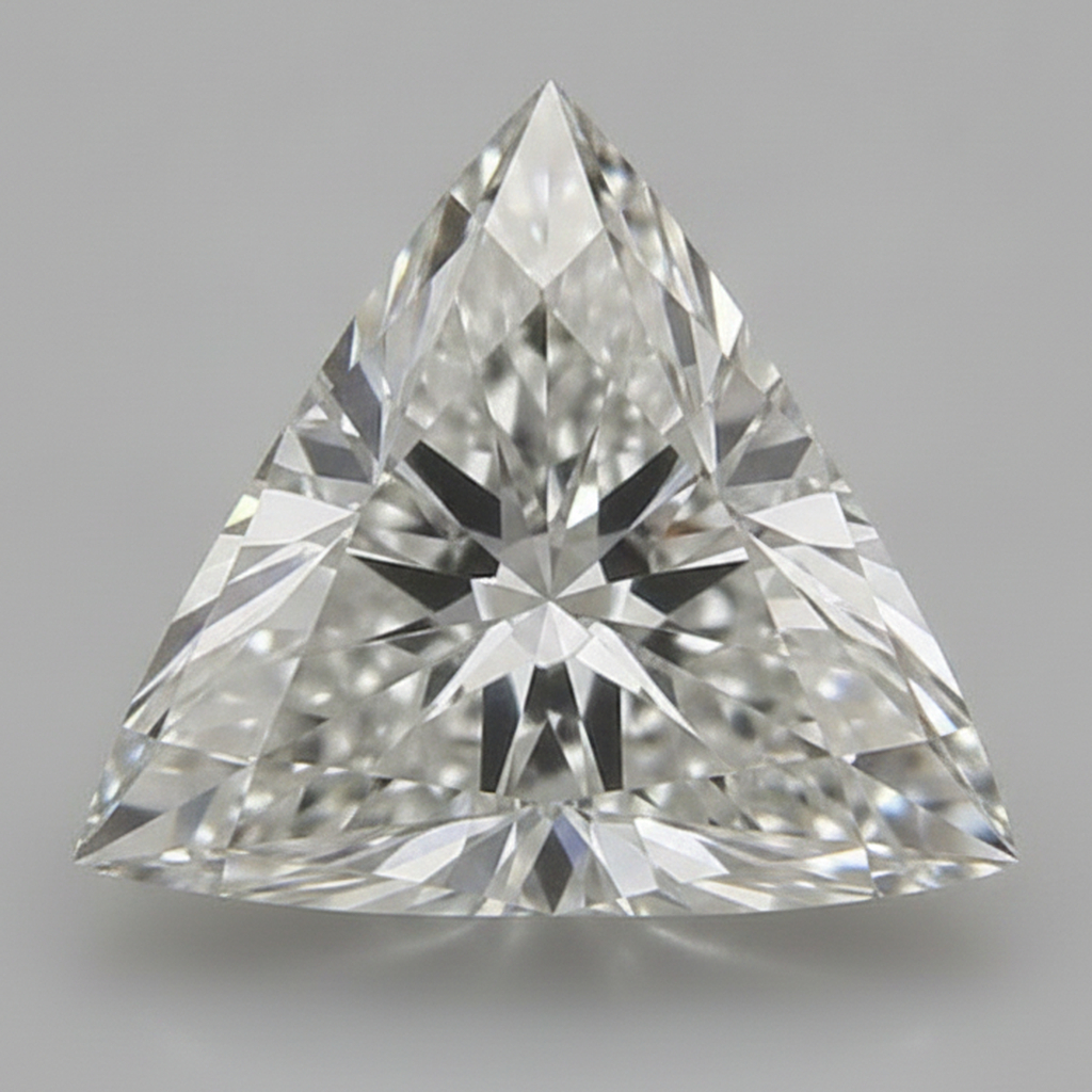 Echter, natürlicher, aus der Erde gewonnener, loser Diamant im Trilliant-Schliff, 6 Karat, F VS1