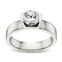 14K Roségold Edler Diamant Edelschmuck – 1-Karat Brillantschliff