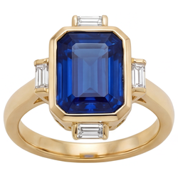 Feiner VVS Reinheit Royalblauer Saphir Schmuckstein-Ring – 4,80