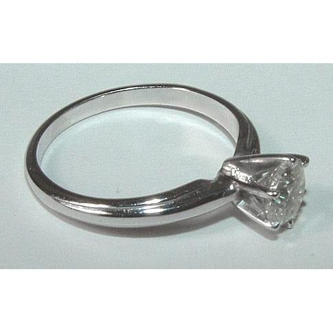 1 Karat Natürliche Diamant-Solitär-Verlobungsring Weißgold 14K Ring Schmuck
