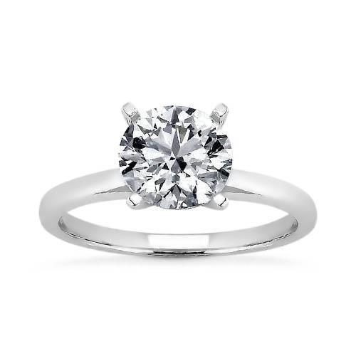 1.50 Karat Runder Brillanter Echt Diamant Solitärring Damen Schmuck