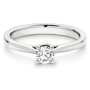 echter round diamant 1.10Karat ring Vorderansicht