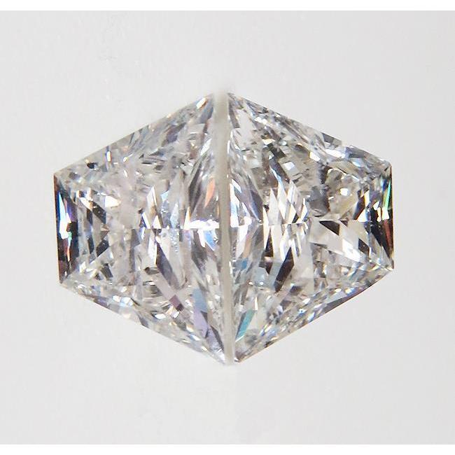 Funkelndes Paar lose Diamanten im Trapezollschliff, 1 Karat, G Si