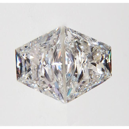 Funkelndes Paar lose Diamanten im Trapezollschliff, 1 Karat, G Si