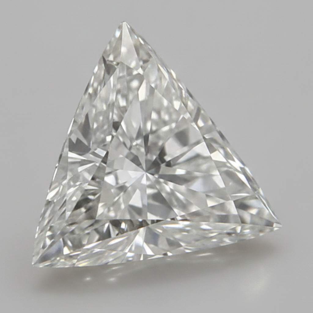 Funkelnder 8 Karat loser Diamant, natürlich, Triangle Trilliant, H VS1, aus der Erde gewonnen