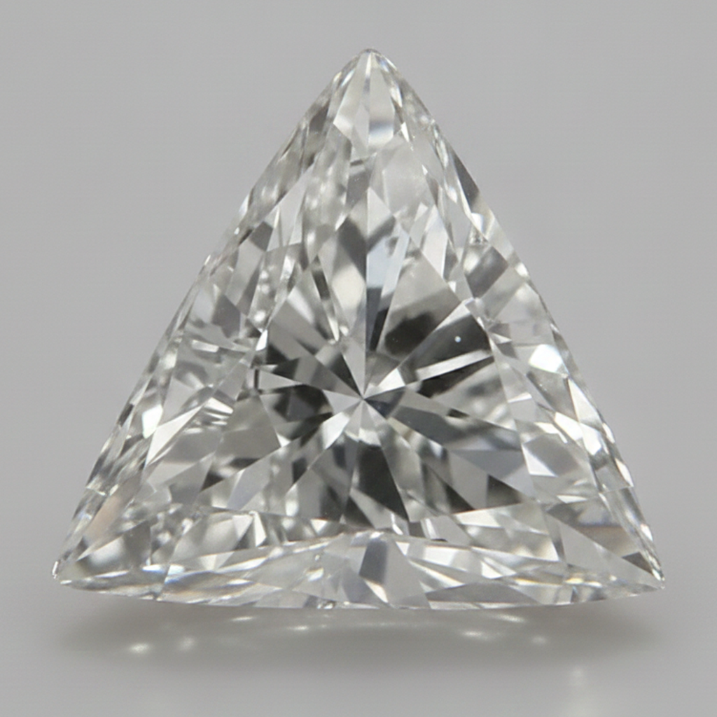 Funkelnder 8 Karat loser Diamant, natürlich, Triangle Trilliant, H VS1, aus der Erde gewonnen