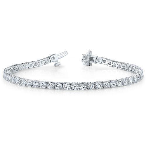 7 Karat Natürliche Diamant-Tennisarmband