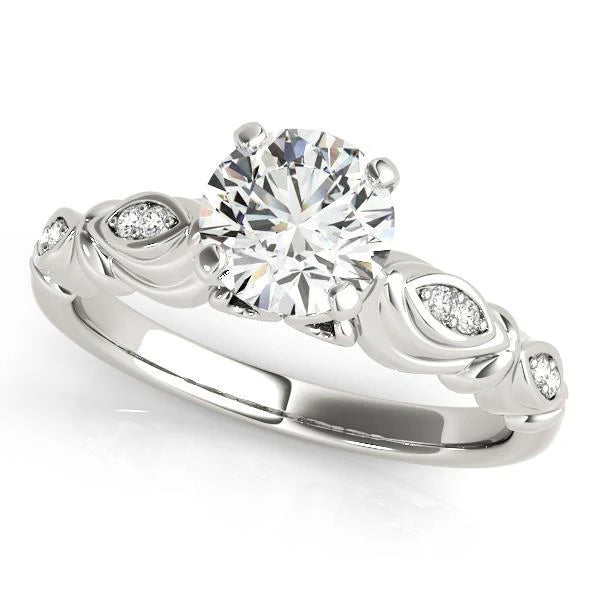 Damen Vintage-Stil Echt Diamant Verlobungsring 1.90 Karat massiv WG 14K