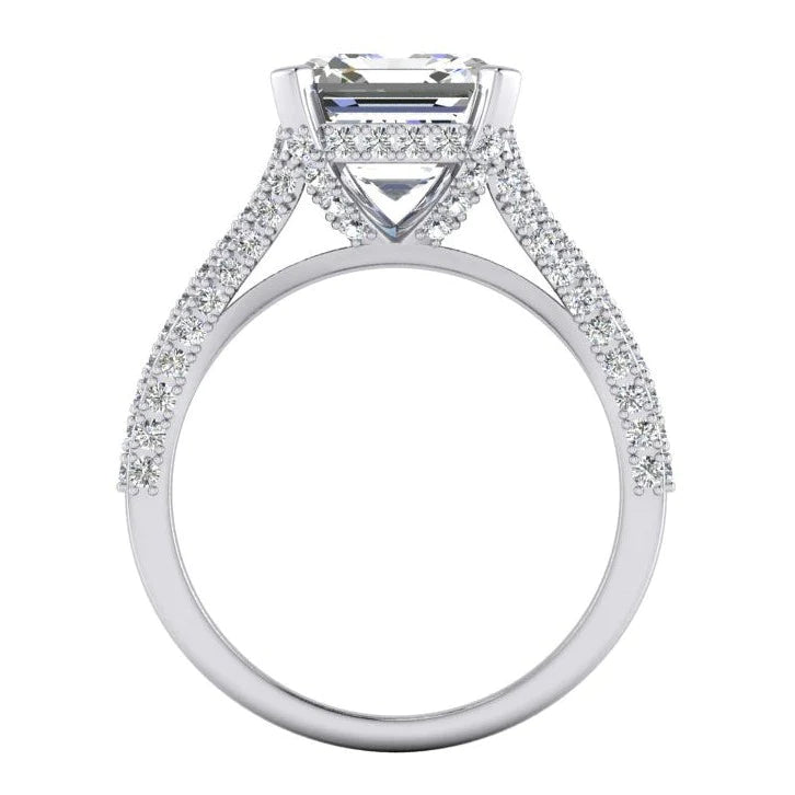  Schaft Smaragd Natural Diamant Ring