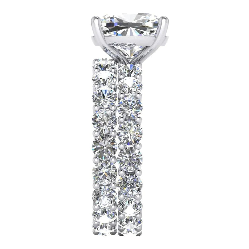 Echt Diamant-Verlobungsring Mit Großem 12,50 Karat