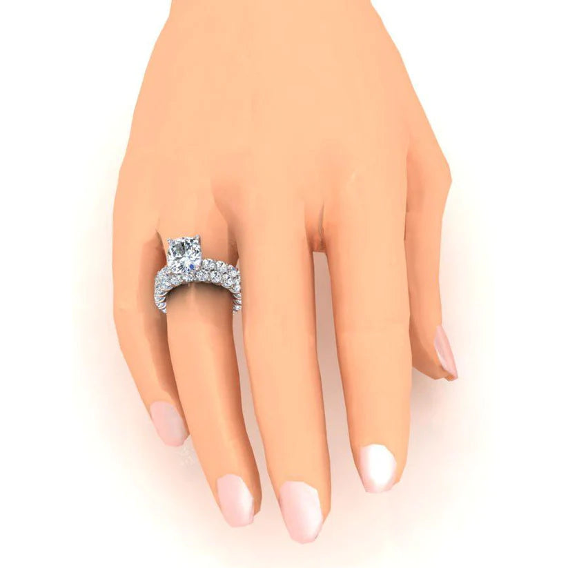 Echt Diamant-Verlobungsring 12,50 Karat