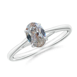 1.5 Karat ovaler Echt Diamantring