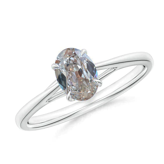 1.5 Karat ovaler Echt Diamantring