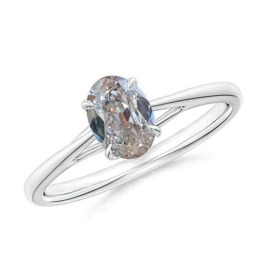 1.5 Karat ovaler Echt Diamantring