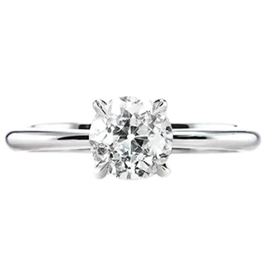1 Karat Rund Natürliche Diamant-Verlobungsring