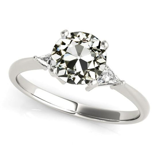 3 Billionen & Runder Alter Bergmann Echt Diamantring Gold 3,25 Karat- harrychadent.ch