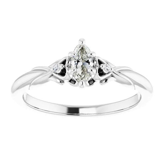 3 Steine Rund & Birne Alt Minenschliff Echt Diamantring 2 Karat Gold - harrychadent.ch