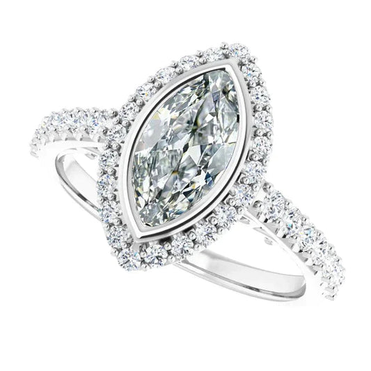 7 Karat Marquise-Echt Diamantring