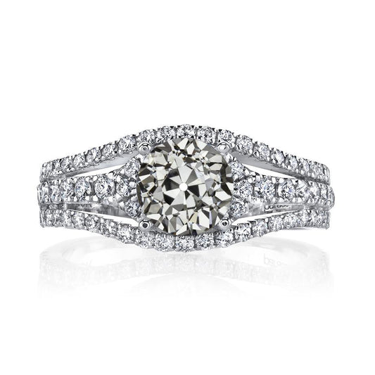 7 Karat Runder Alter Bergmann Naturlich Diamant Jubiläumsring Gold Damenschmuck - harrychadent.ch