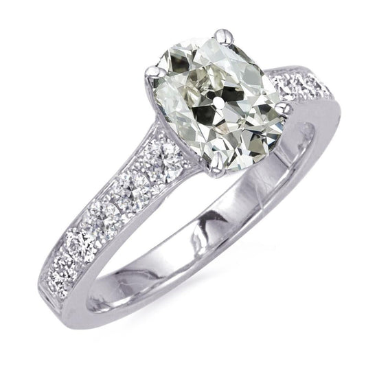 8.50 Karat Rund & Oval Alter Bergmann Echt Diamant Jubiläumsring Schmuck