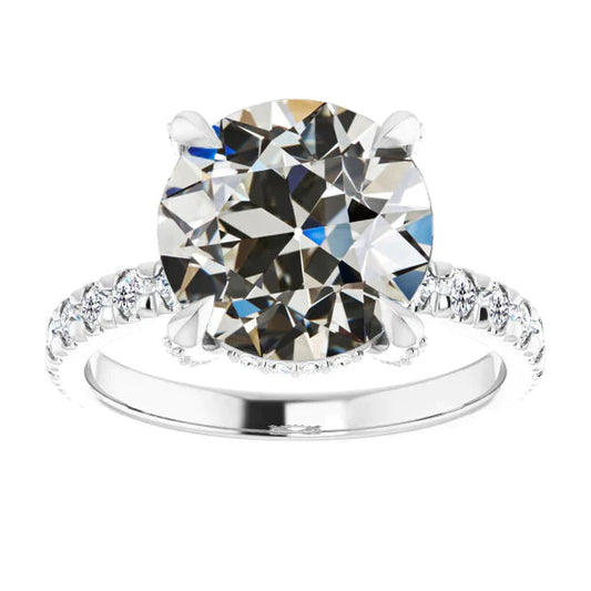 8 Karat Runder Echt Diamantring