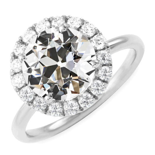 9 Karat Runder Echt Diamantring