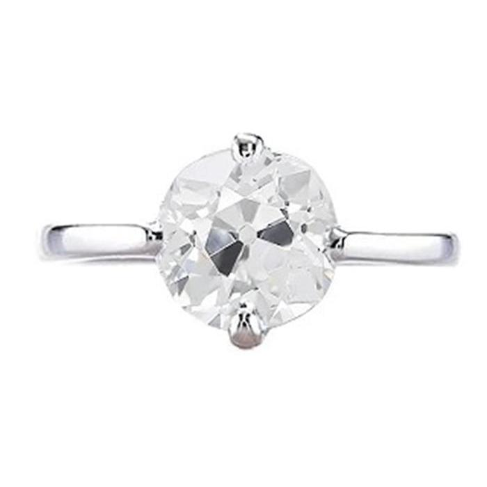 Alter Bergmann Solitaire Natürliche Diamantring 1,25 Karat 2 Krappen Damenschmuck