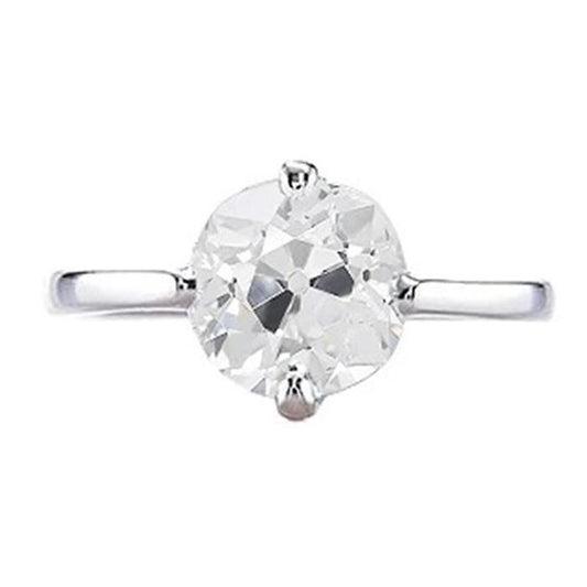 Alter Bergmann Solitaire Natürliche Diamantring 1,25 Karat 2 Krappen Damenschmuck