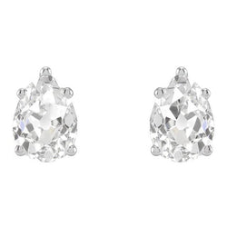 Birne Alter Bergmann Naturlich Diamant Gold Ohrstecker Solitär Ohrringe 6 Karat