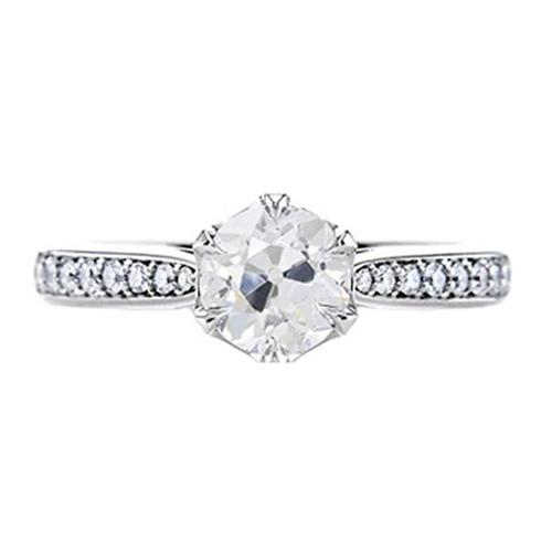 Damen Gold Ehering 2 Karat Alter Minenschliff Echt Diamant Schmuck 14K - harrychadent.ch
