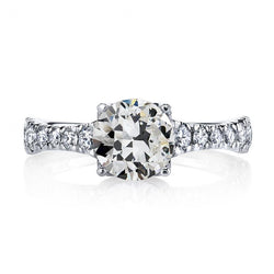 Damen Jubiläumsring Runder Echt Diamant Im Alten Minenschliff 5 Karat